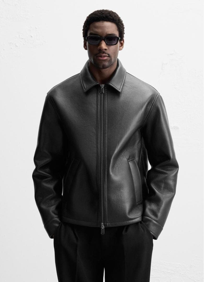 ZARA ザラ フェイクレザージャケット S【完売品】 - メルカリ