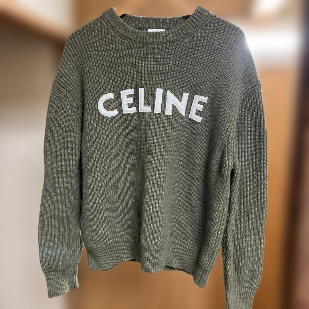 CELINE オリーブロゴ入り ウールニットセーター【1】 楽天市場】CELINE セリーヌ セーター 2ADJ7823V.02CM 2ADJ7823V.09GM