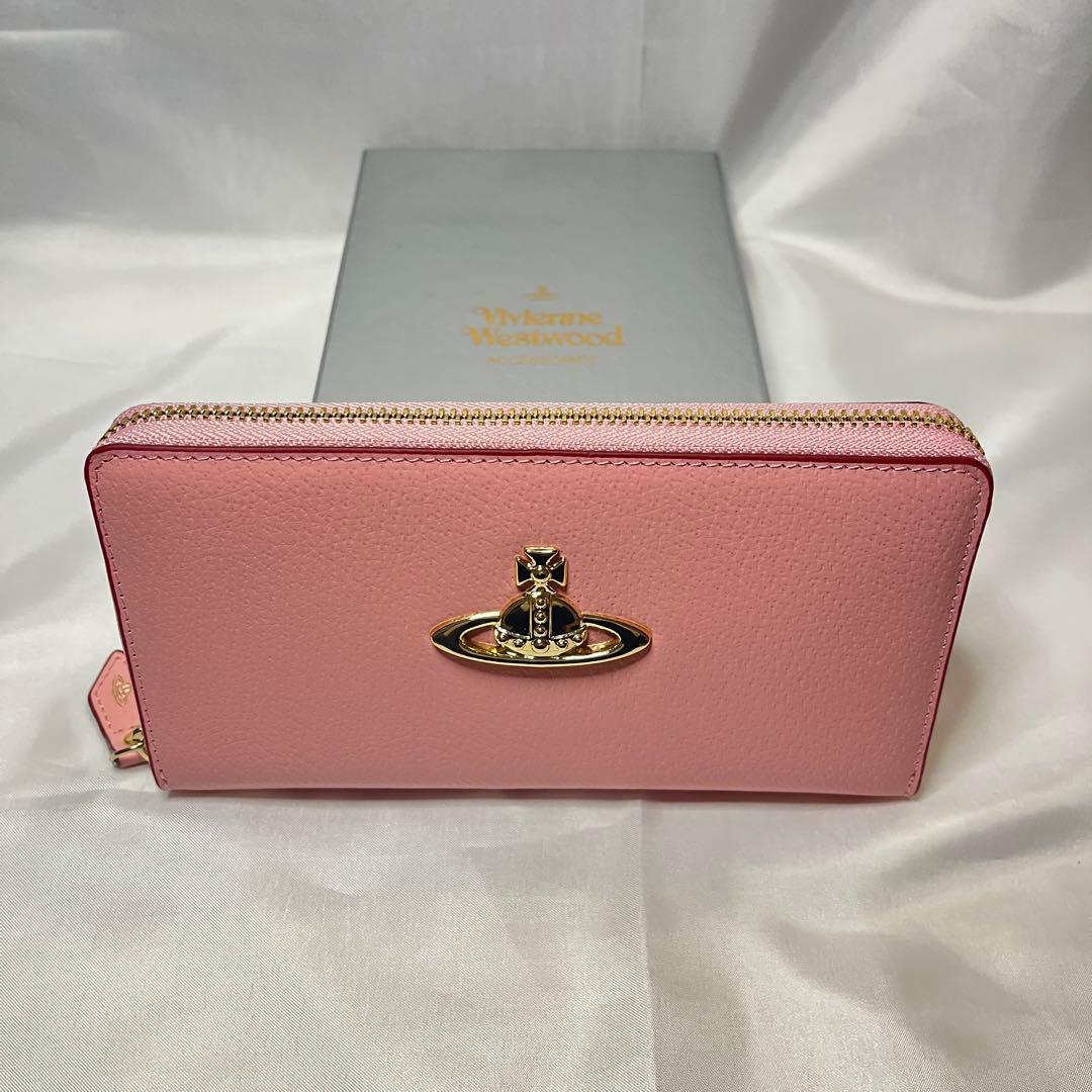 新品 Vivienne Westwood ピンク 長財布 ※説明をお読みください - メルカリ