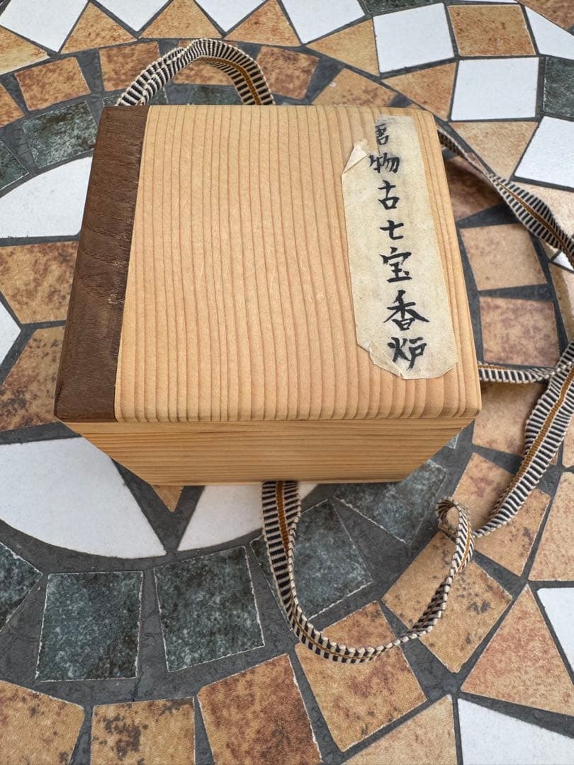 中国美術 景泰藍 七宝 香炉 唐物 骨董 共箱