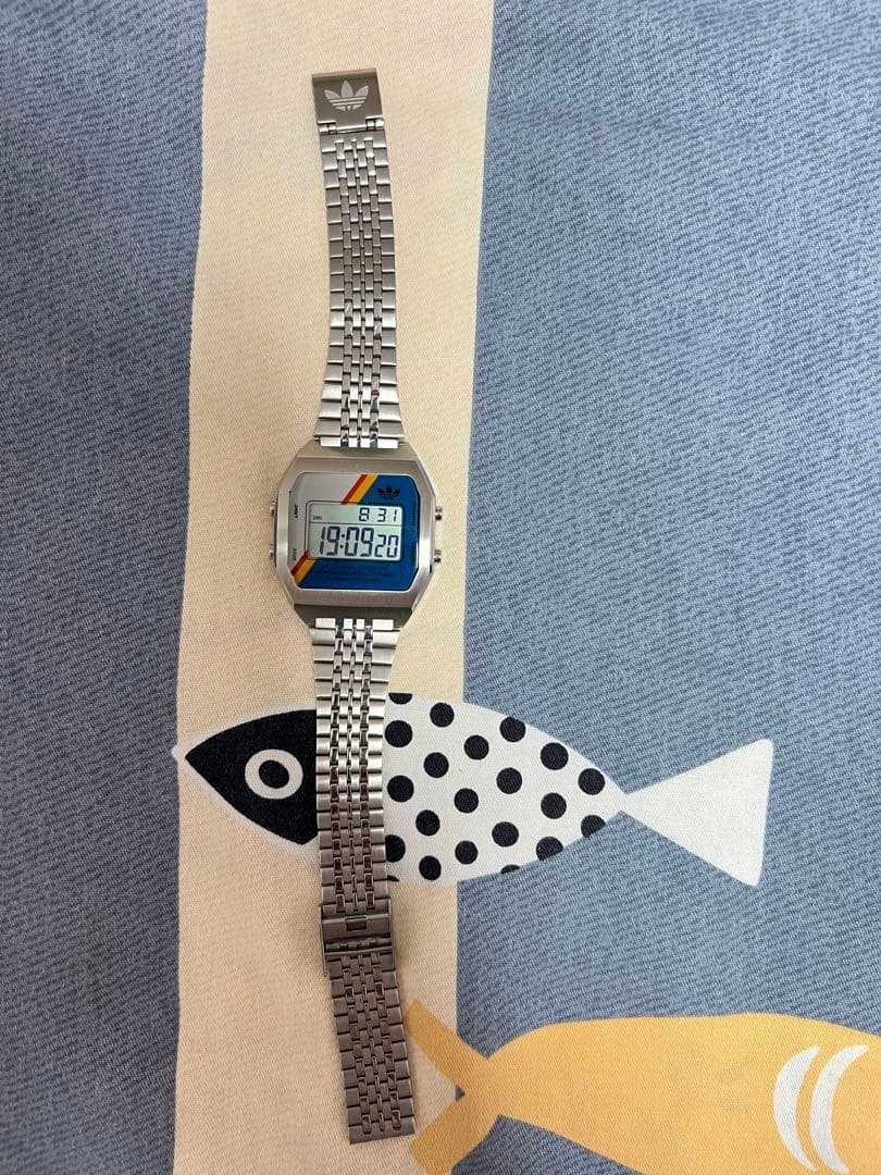 adidas デジタル腕時計 A0ST23556シルバー アディダス DIGITAL TWO クオーツ 腕時計 ブランド メンズ レディース