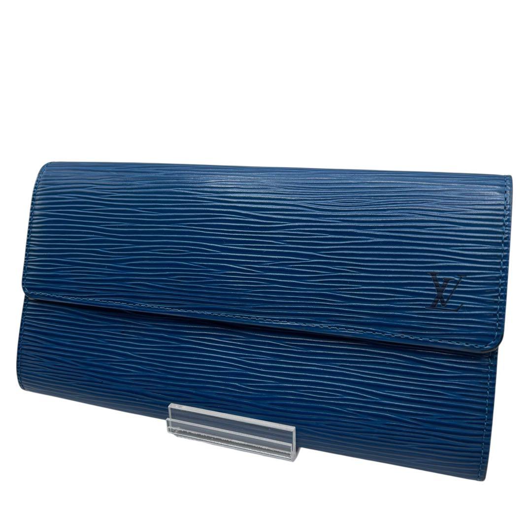 ルイ・ヴィトンエピ 長財布 ブルー ポルトモネ・クレディ M63565 ルイ・ヴィトンエピ 長財布 ブルー ポルトモネ・クレディ M63565