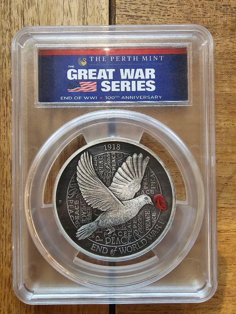 2018年 オーストラリア 8ドル 鳩 5oz 2018 10oz Australian Perth Mint Year of the Dog - The Bullion Bank