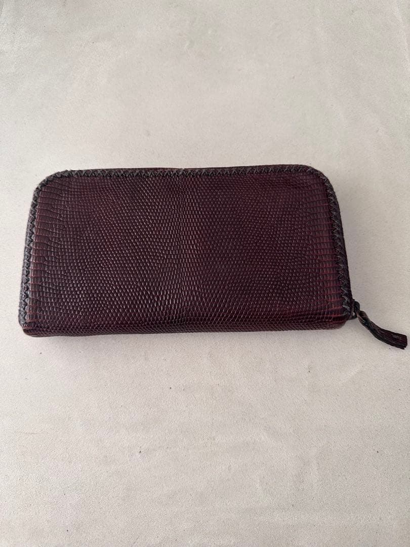 【FUNNY】リザード　スタリオン　チャーリーズウォレット　ダークブラウン FUNNY】リザード スタリオン チャーリーズウォレット ダークブラウン