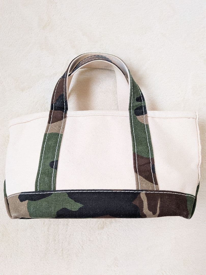 希少　L.L.Bean　キャンバス地トートバック ミニ　迷彩柄　廃盤色　即日発送