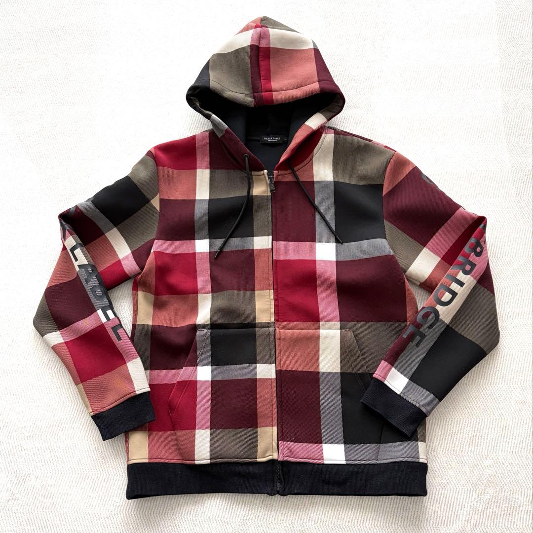 BLACK LABEL CRESTBRIDGEチェックL ジップアップパーカー - メルカリ