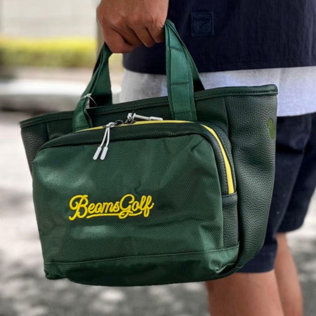 【美品】BEAMS GOLF ダークグリーン カートバッグ アウトドアプロダクツ × ビームス ゴルフ】「カートバッグ」に新しい風
