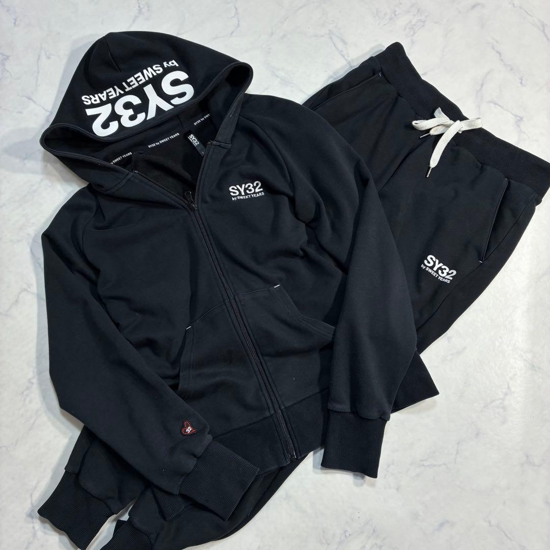SY32 by SWEET YEARS セットアップ スウェットパーカー 黒 L - メルカリ