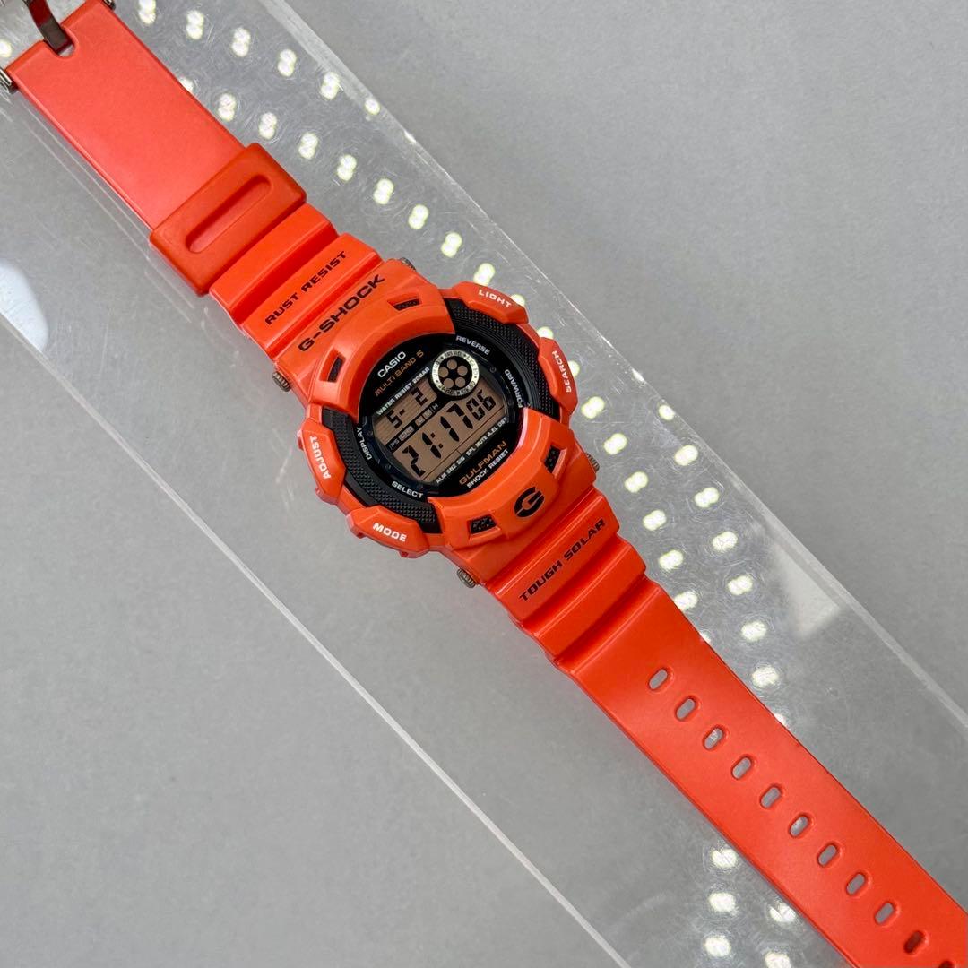 極美品 G-SHOCK GW-9100R 電波ソーラー レスキューオレンジ 限定