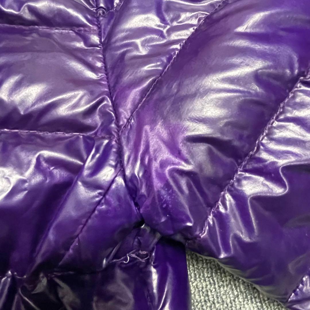 最終価格】モンクレール パープル フード付きダウンジャケット - メルカリ