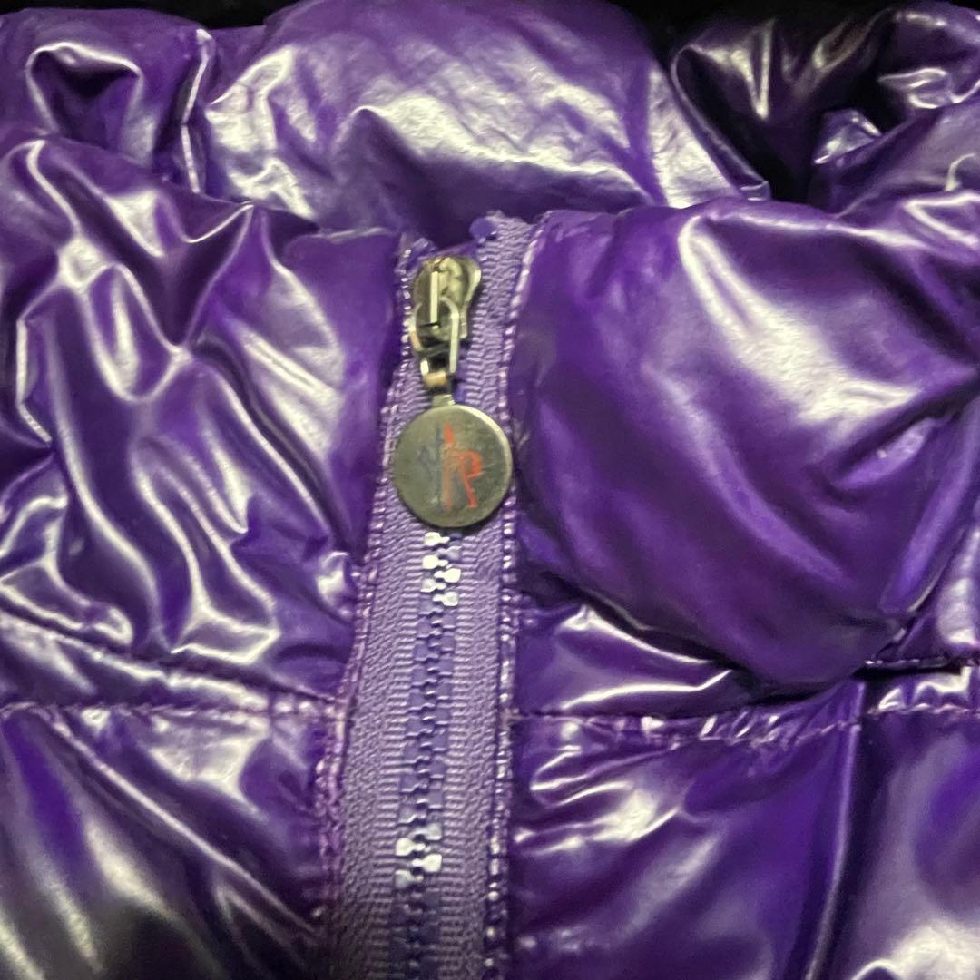 最終価格】モンクレール パープル フード付きダウンジャケット - メルカリ