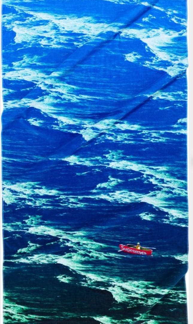 テ*ラ様 supreme 25ss boat towel タオル　ブランケット Supreme （シュプリーム）の「SUPREME Beach Towel box logo バス