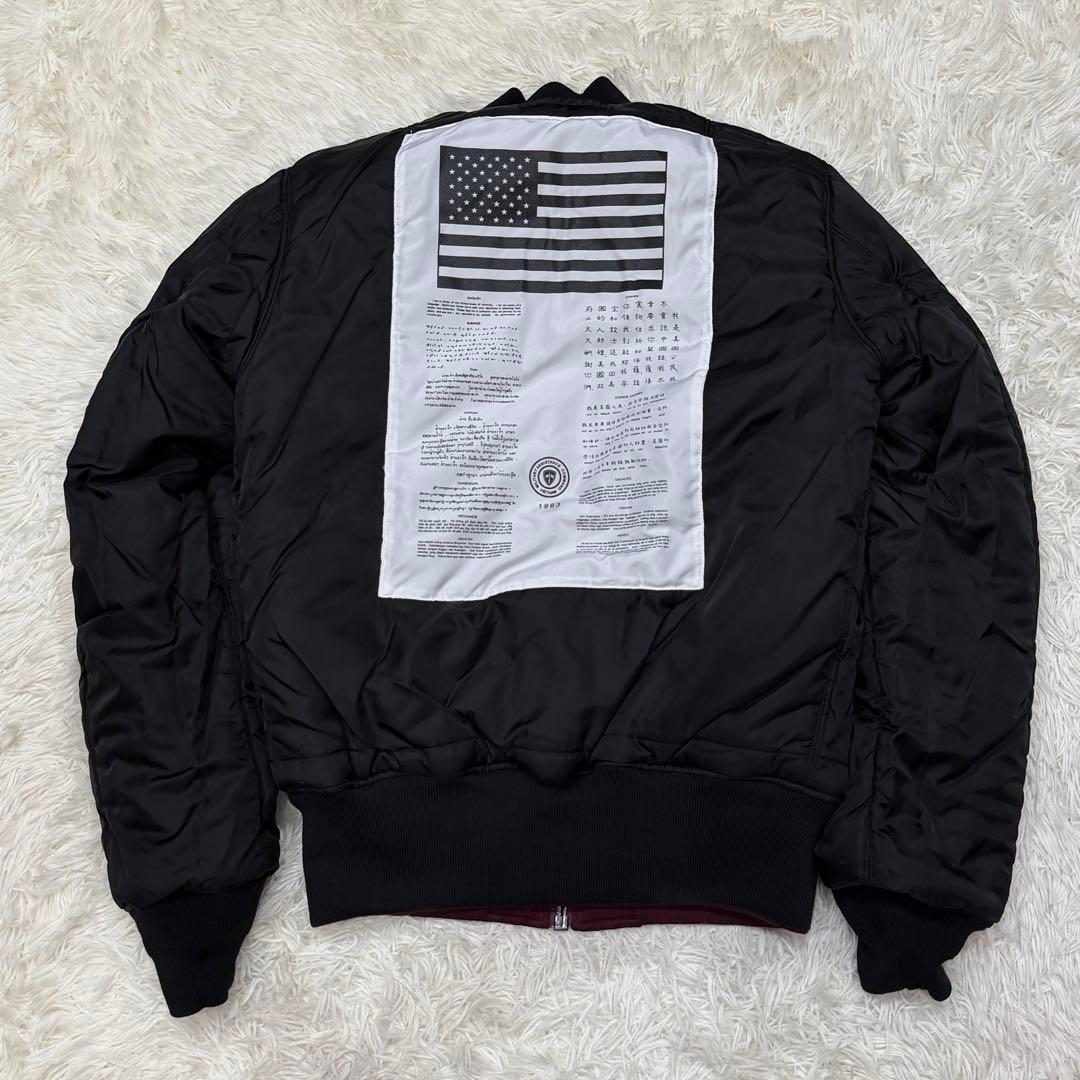 1814 アルファインダストリーズ MA-1フライトジャケット L ボルドー