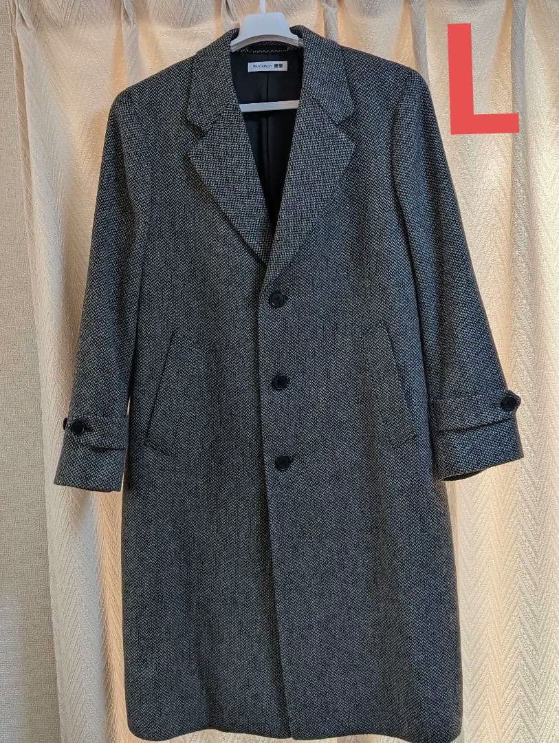 美品】ユニクロ チェスターコート JW ANDERSON グレー L - メルカリ