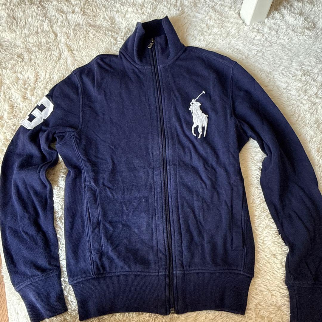 Polo by Ralph Lauren ネイビー M フルジップパーカー - メルカリ