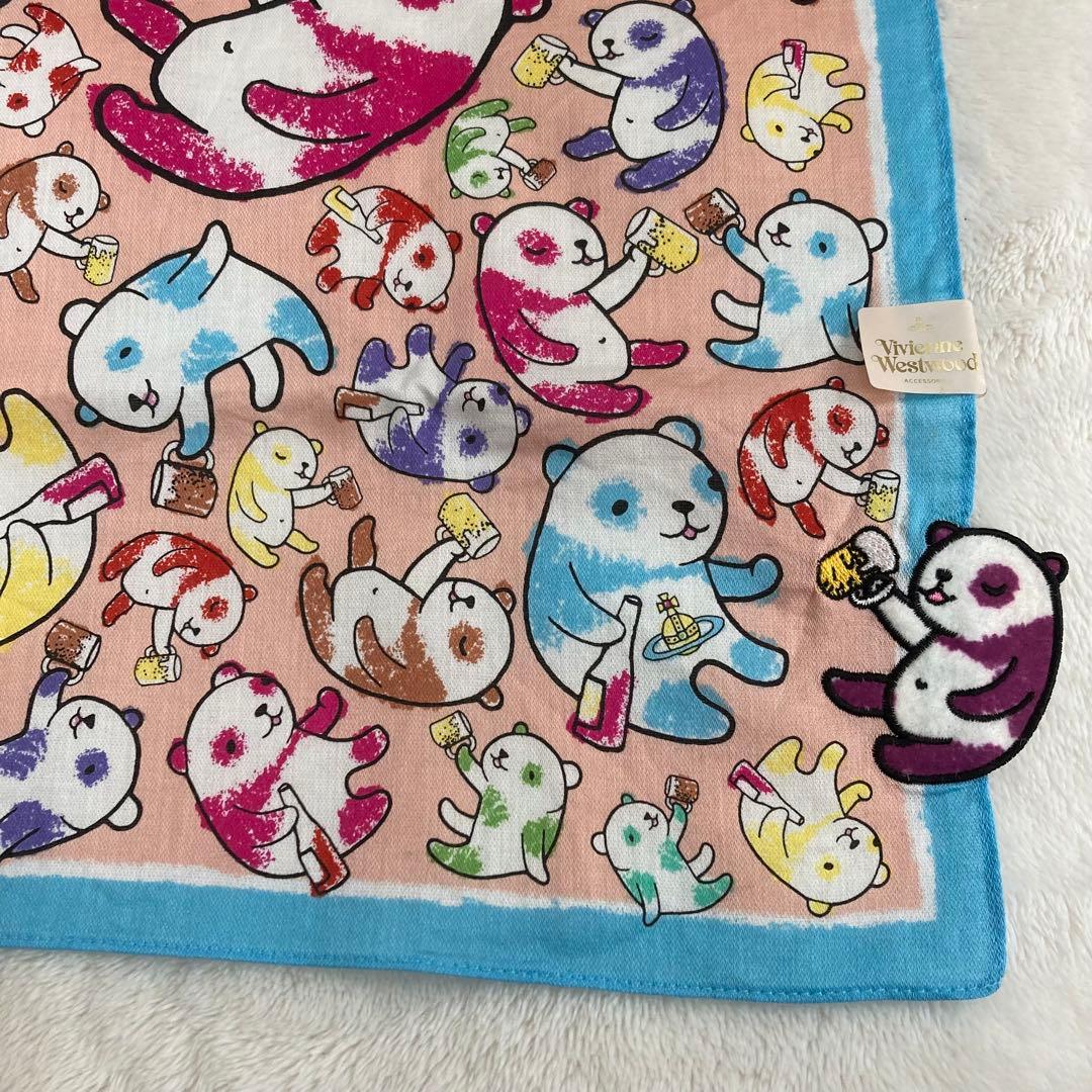 希少品•新品】ヴィヴィアンウエストウッド パンダ ハンカチ 酔いどれ
