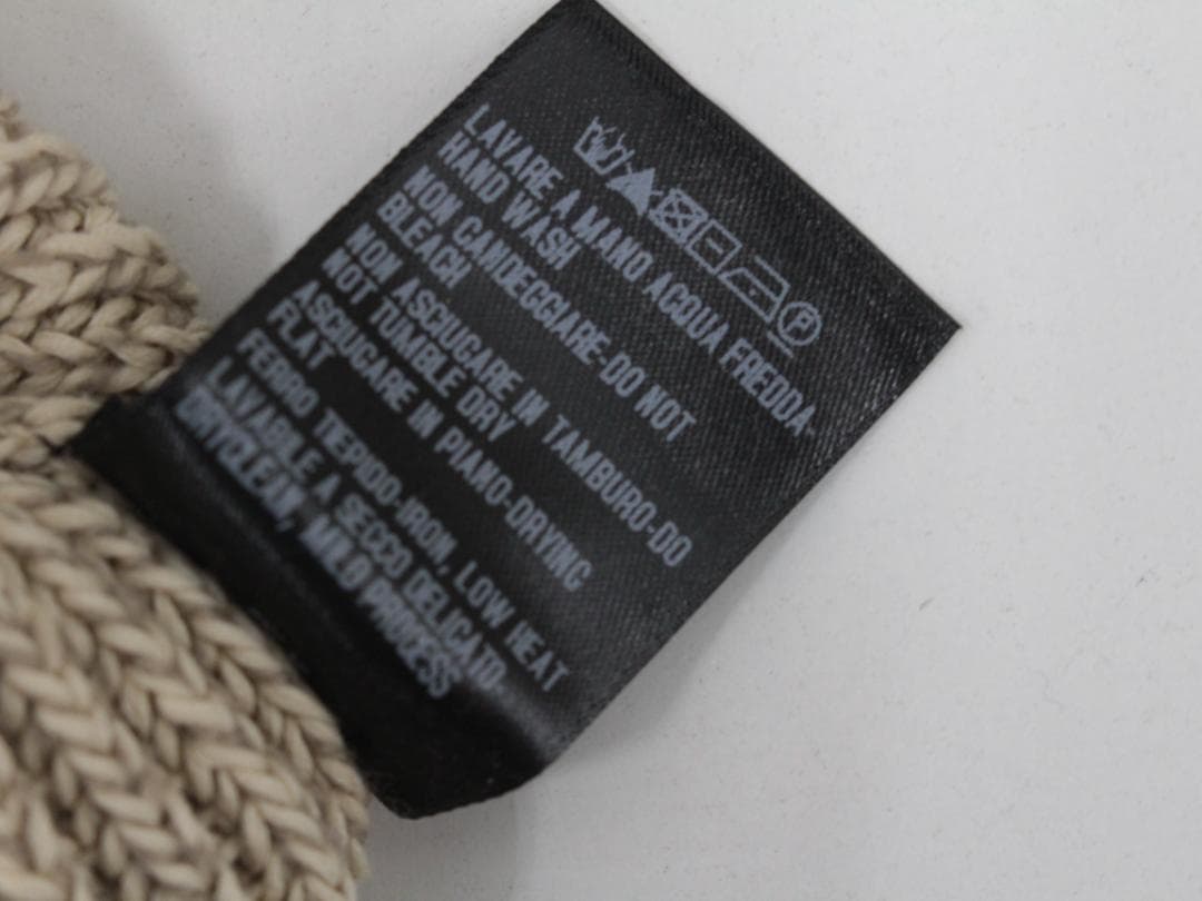 △美品 グッチ GUCCI グッチ リブ編 ニットセーター ベージュ Sサイズ