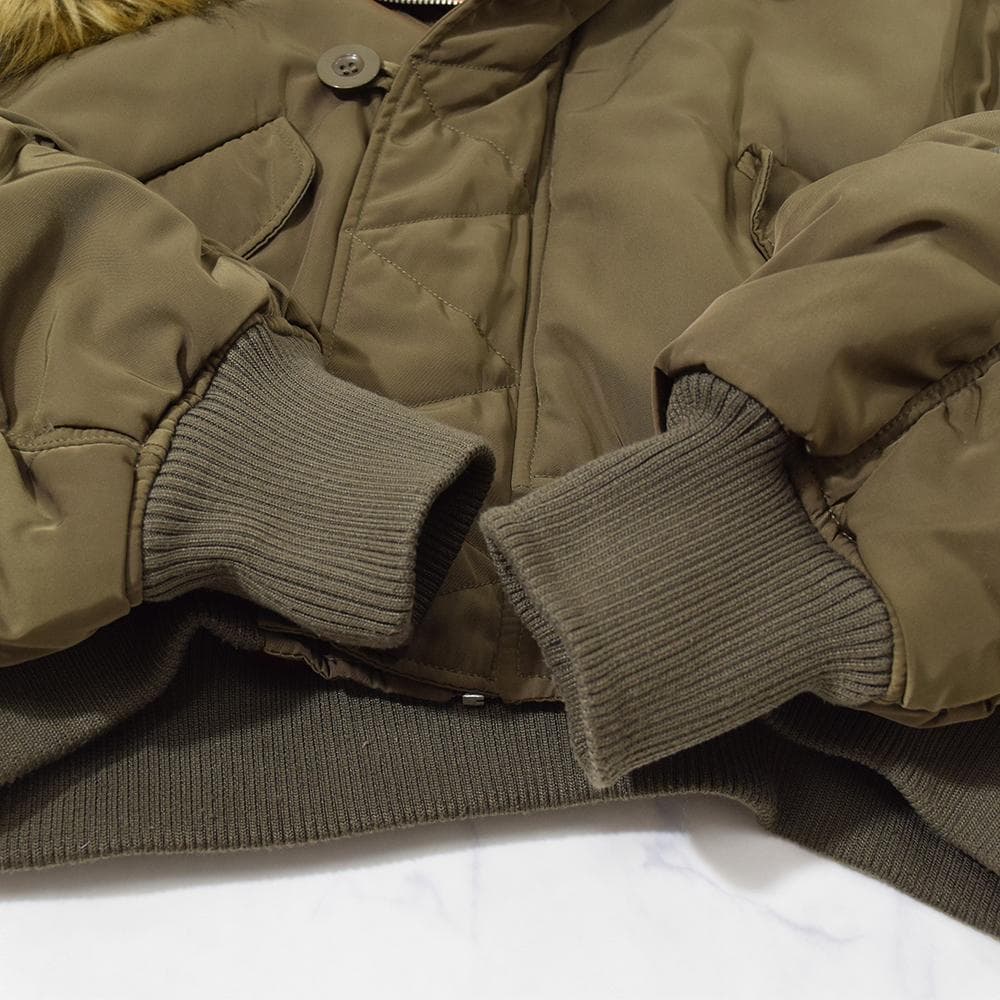 ギャル EVRIS シャーリングスリーブ N-2B 短丈 フライトジャケット