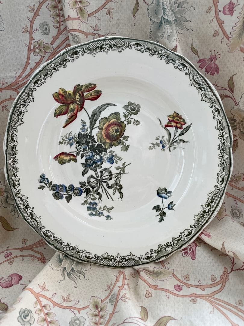 B 希少 フランスアンティーク サルグミンヌ フォンタンジュ スープ