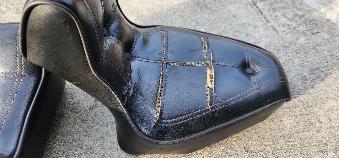 ハーレー ラペラ 当時物 ナックル パンヘッド ショベル シート