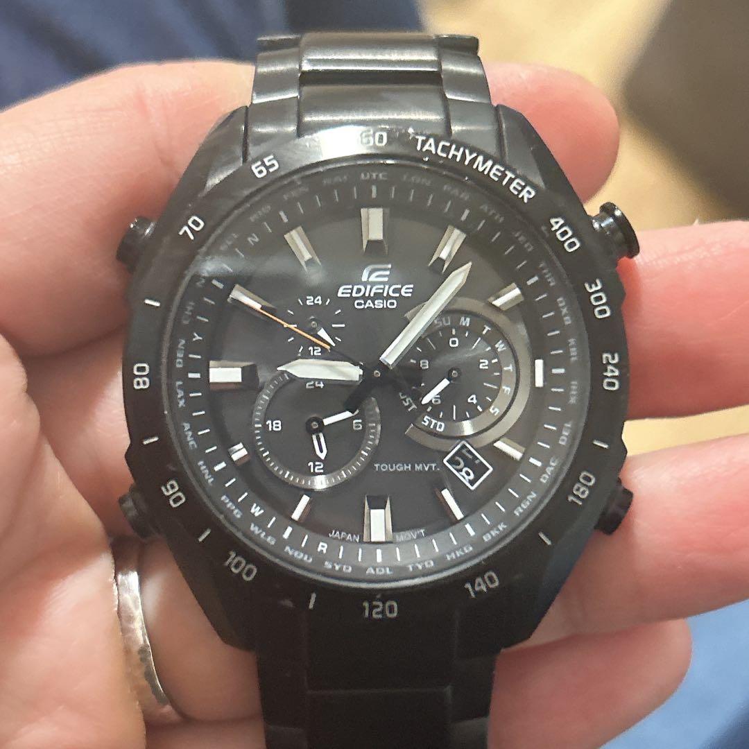 EQW-T620】 電波ソーラー オールブラック 稼働品 - メルカリ