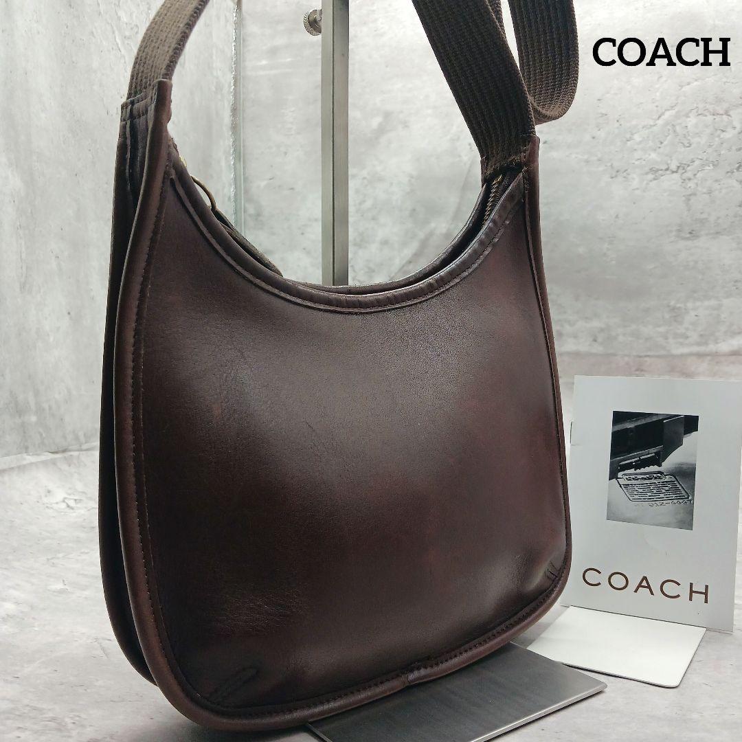 美品✨ コーチ エルゴ グラブタンレザー ショルダーバッグ ブラウン
