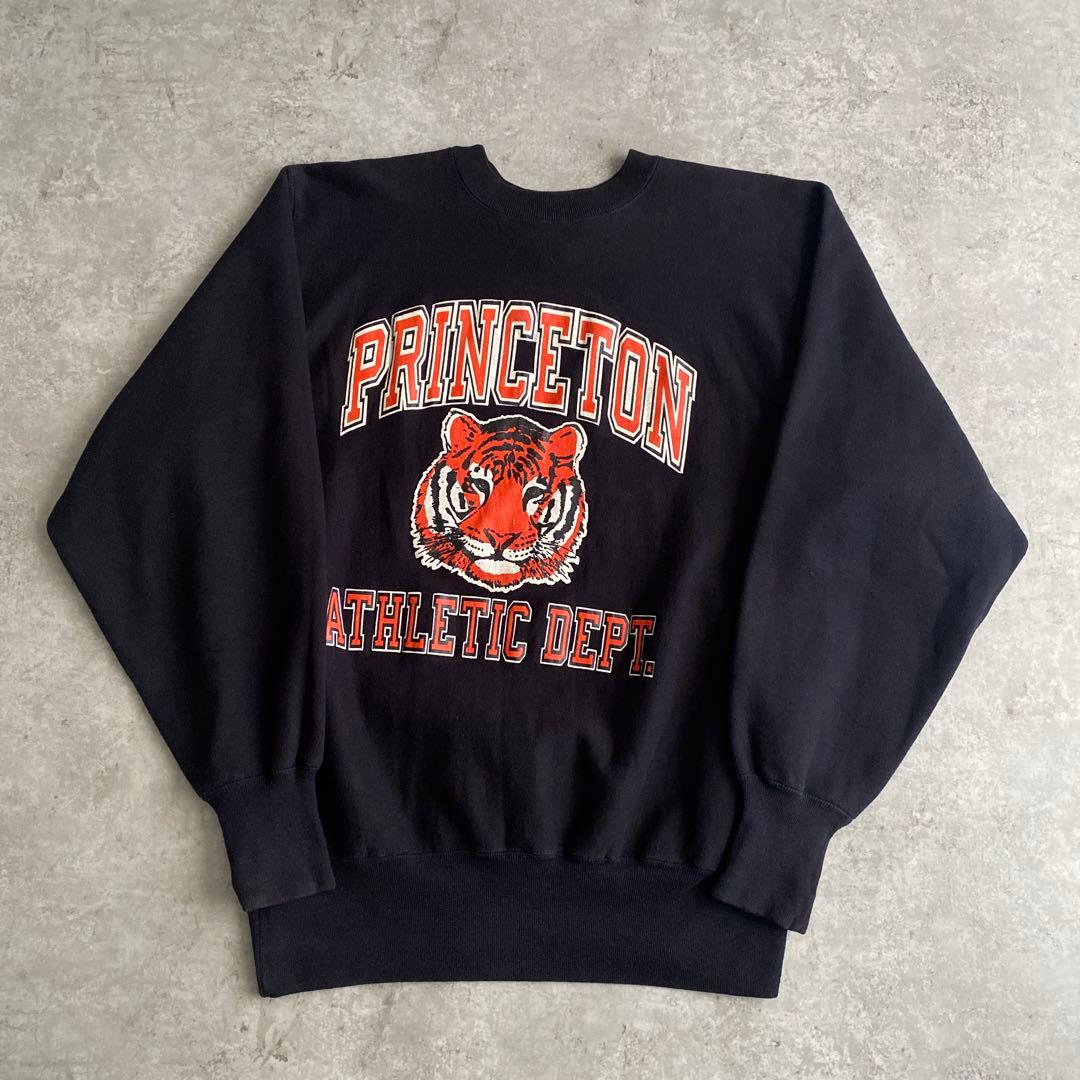 90sチャンピオンPRINCETONリバースウィーブUSA製ブラック黒XL - メルカリ