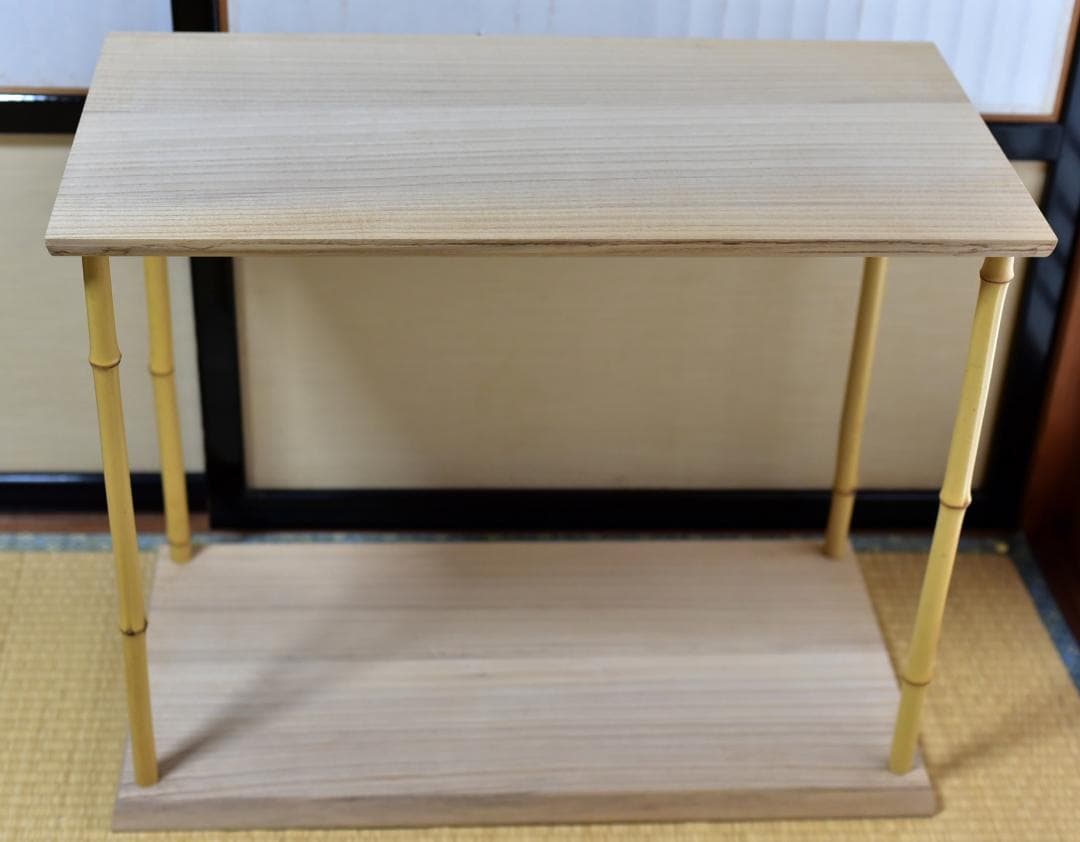 竹台子、組立式【極上品】飾り棚お茶道具／共箱 竹台子組み立てます - YouTube