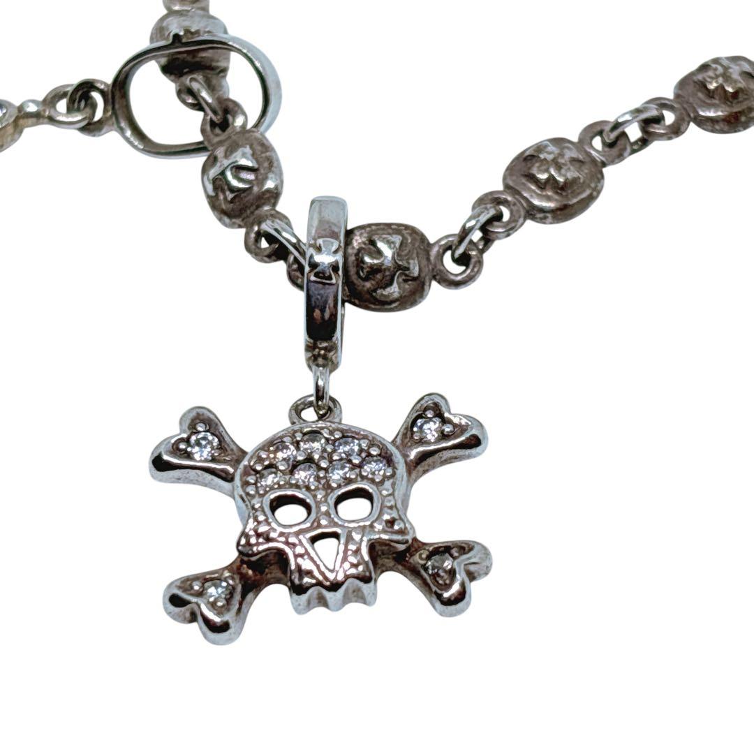 希少 ローリーロドキン ネックレス ペンダントトップ スカル クロス