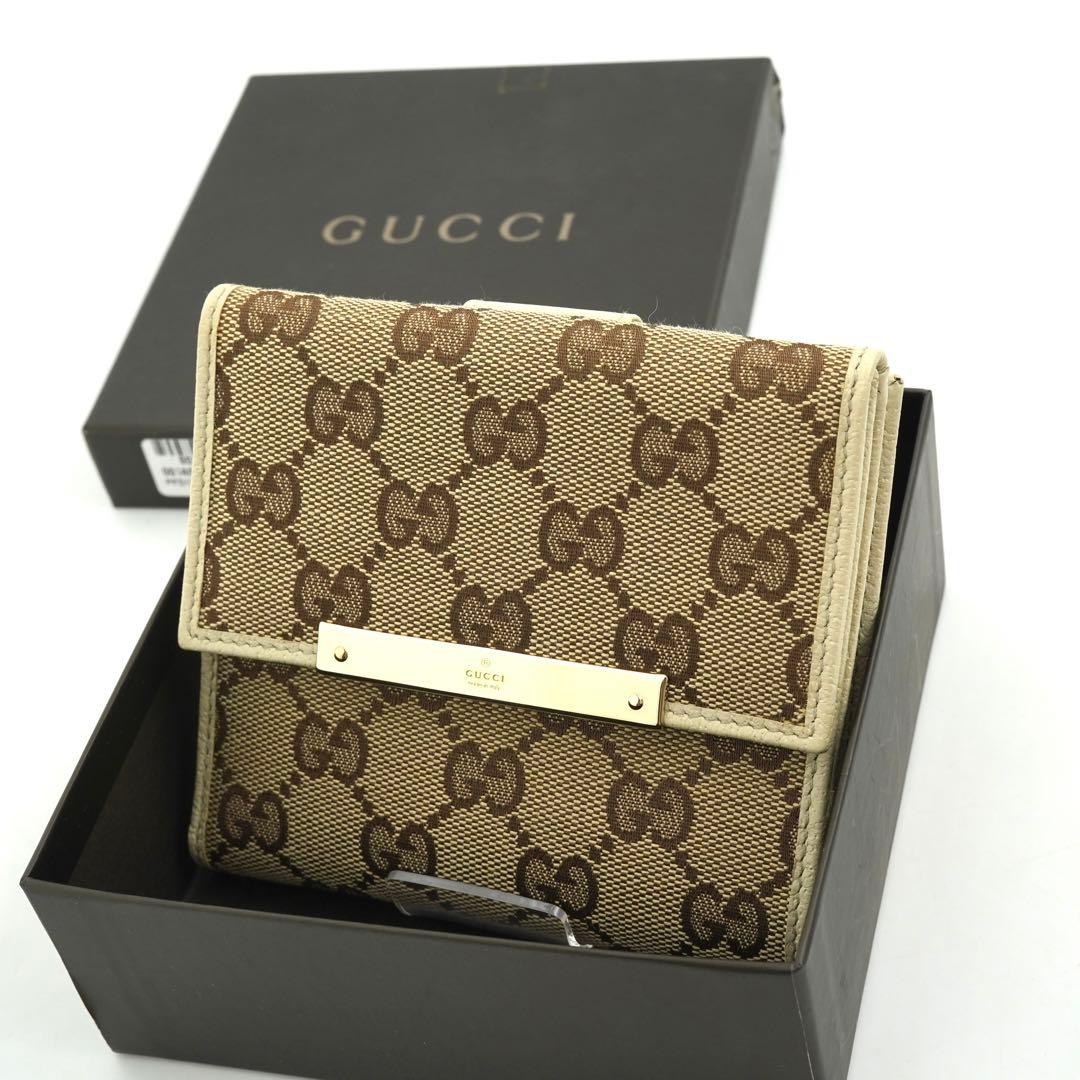 ✨新品未使用✨GUCCI ミニ財布蜂GG柄GGラインインターロッキング