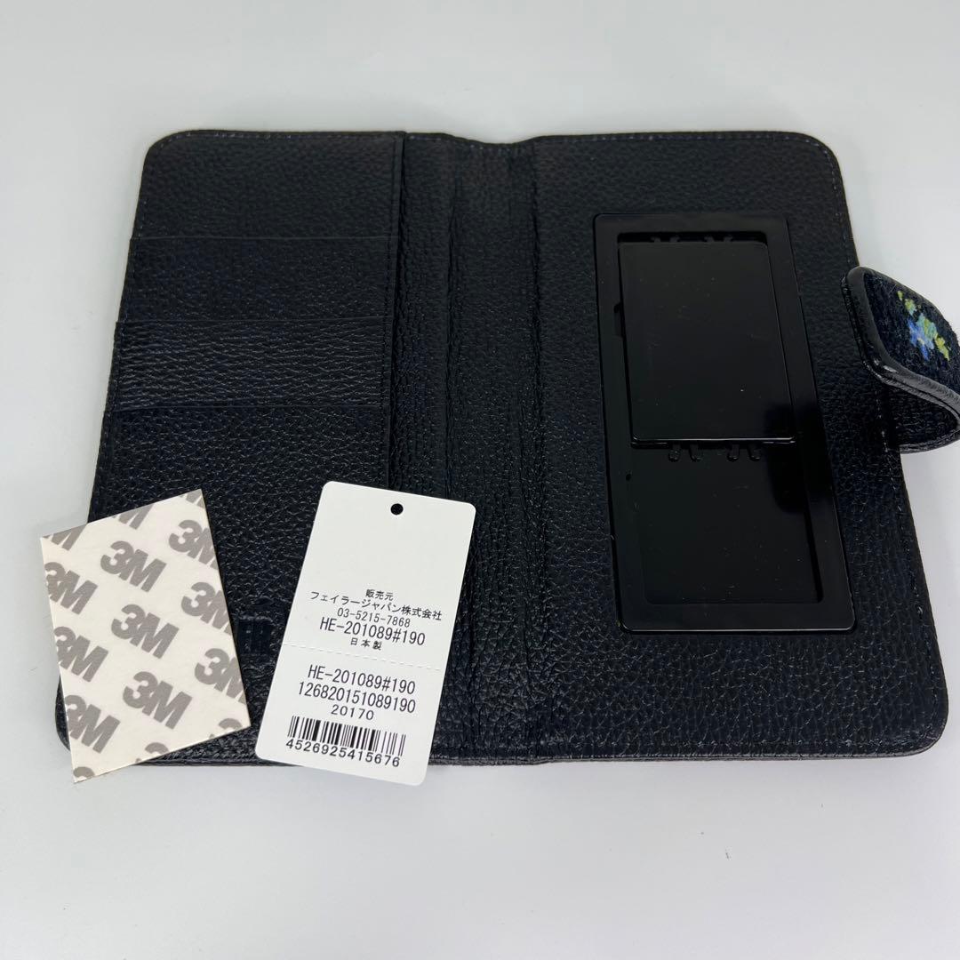 未使用品【人気柄】FEILER フェイラー ハイジ スマホケース 黒 手帳型