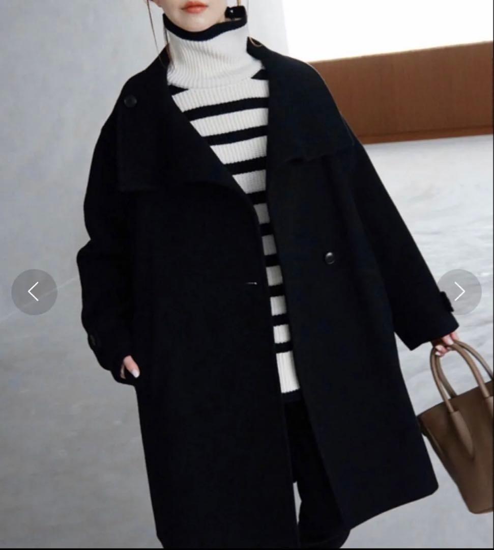 スローブイエナ　ペコラムモッサスタンドミドル　コート SLOBE IENA（スローブイエナ）の「ペコラムモッサスタンドミドル