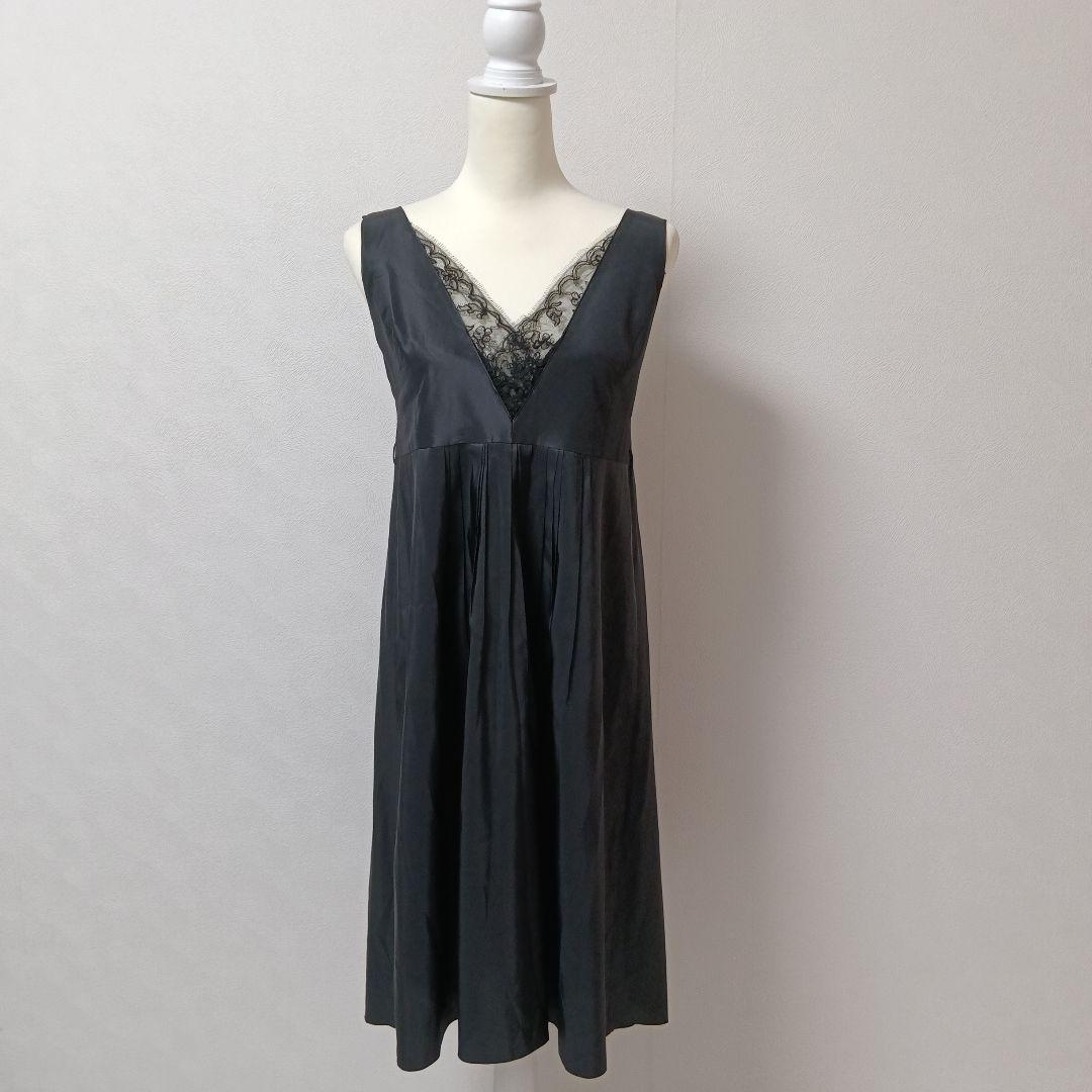 美品！FOXEY ドレスワンピース フォクシー シルク100% - メルカリ