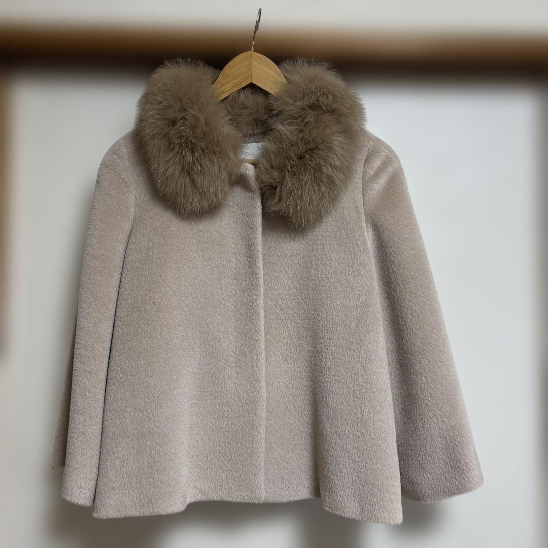良品】ANAYIアナイ☆アルパカ フォックスファーショートコート - メルカリ