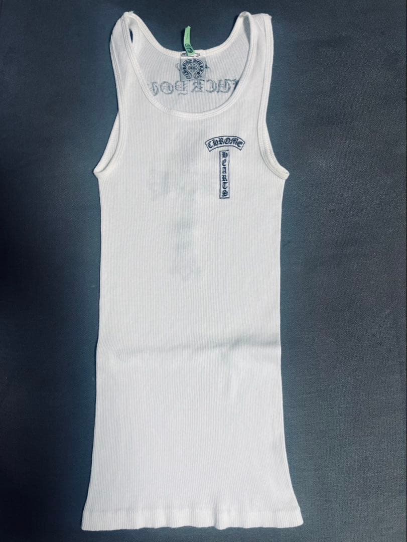 Chrome Hearts ホワイトタンクトップ Chrome Hearts White Horseshoe Logo Tanktop - SRM – SHENGLI ROAD MARKET
