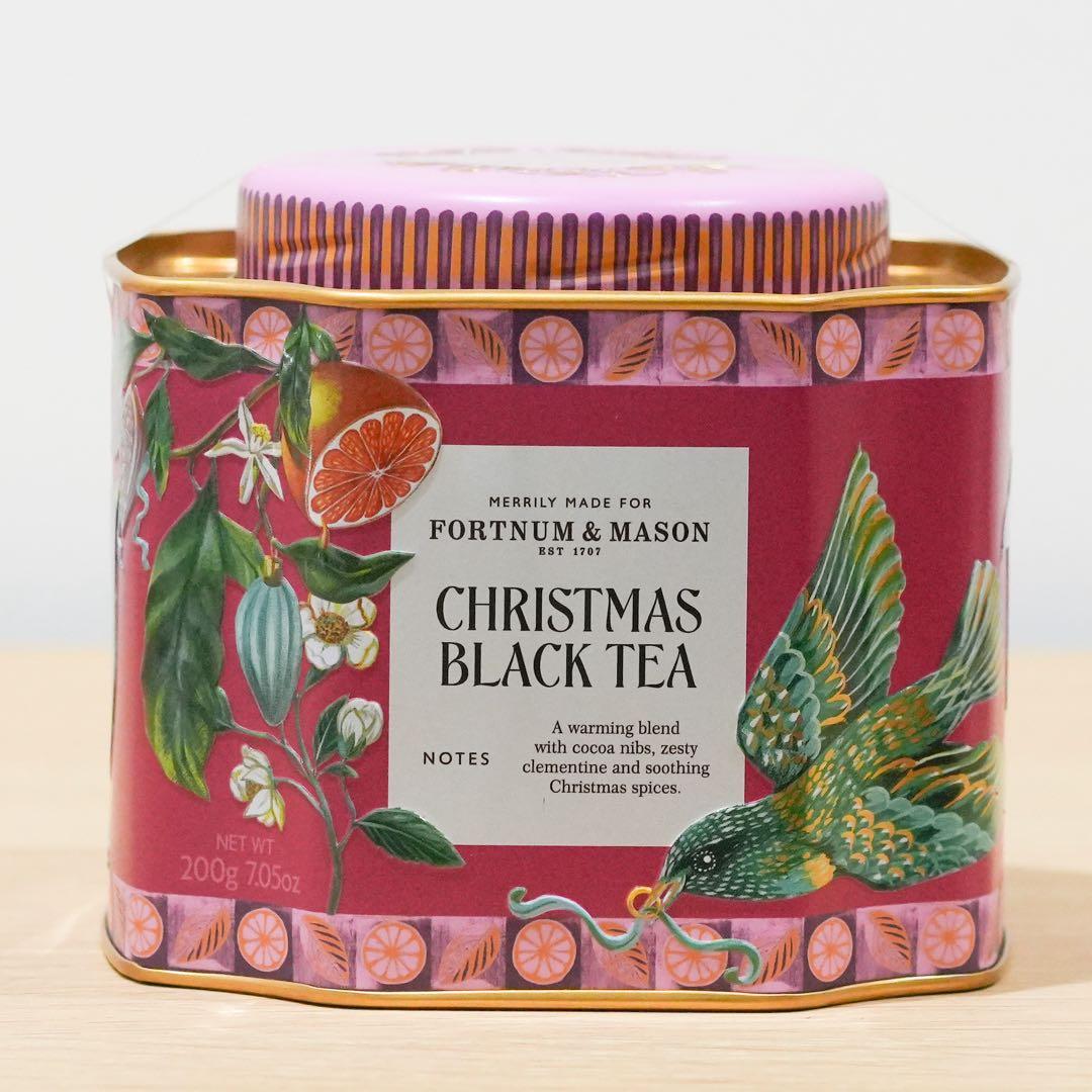 フォートナム&メイソン　クリスマスブラックティー　ブラックティーバッグ　2缶 フォートナム&メイソン クリスマスブラックティー ブラックティー