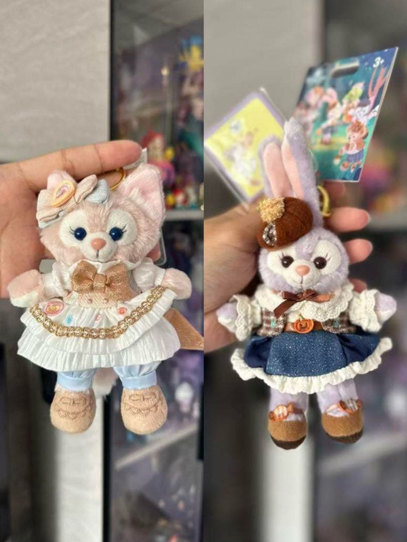 上海ディズニーリーナベルとステラルーキーチェーン2点 巳年 リーナベル＆ステラルー ぬいぐるみキーチェーンセット|上海