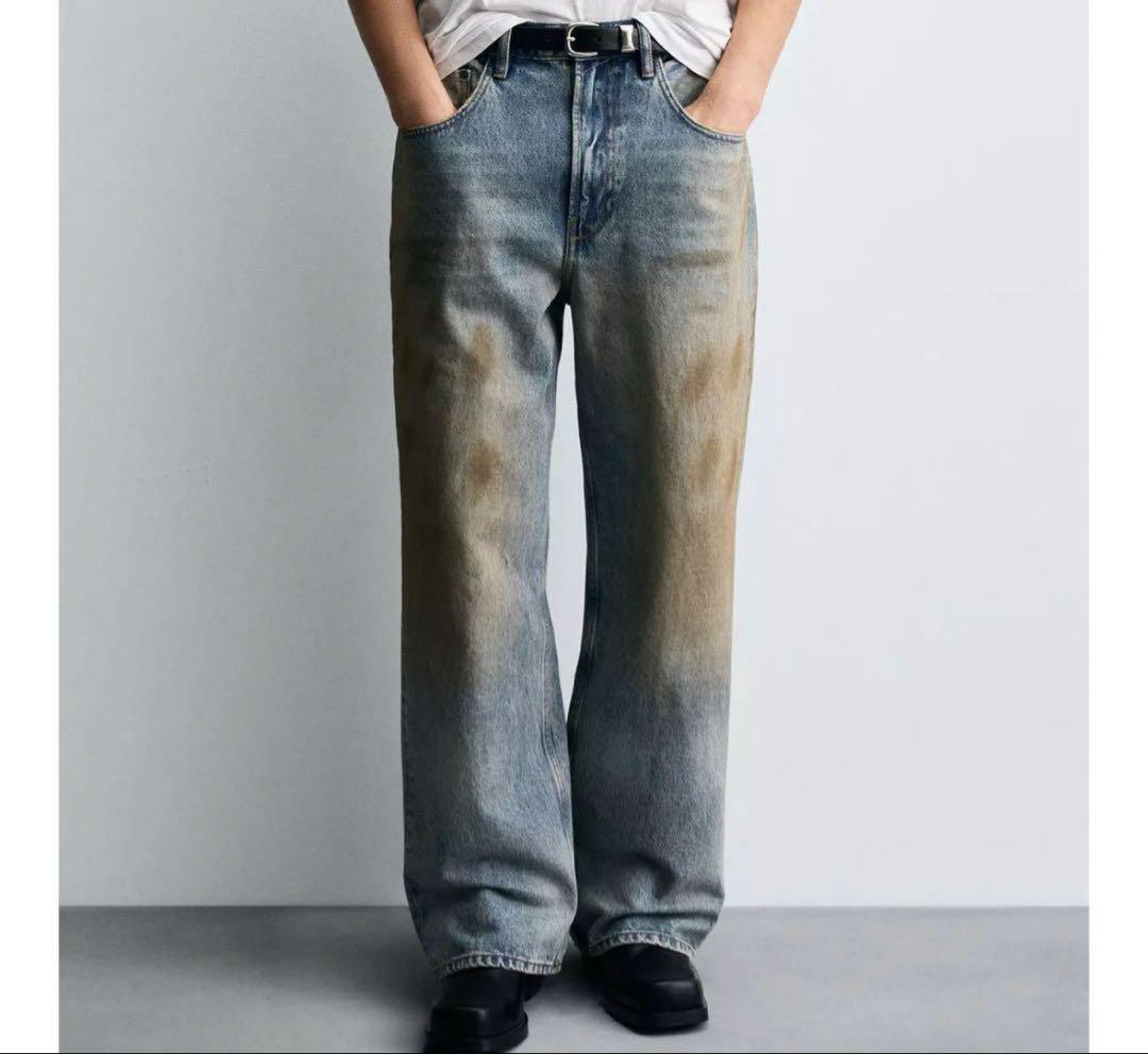 ZARA バギーフィットジーンズ38 acne studios - メルカリ