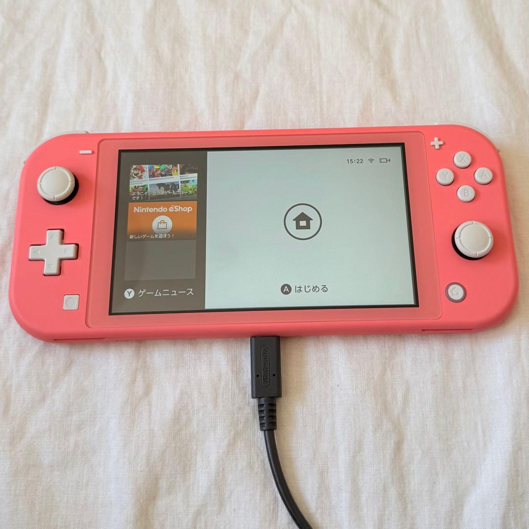 Nintendo Switch Lite コーラル 美品 充電器付き 箱あり - メルカリ