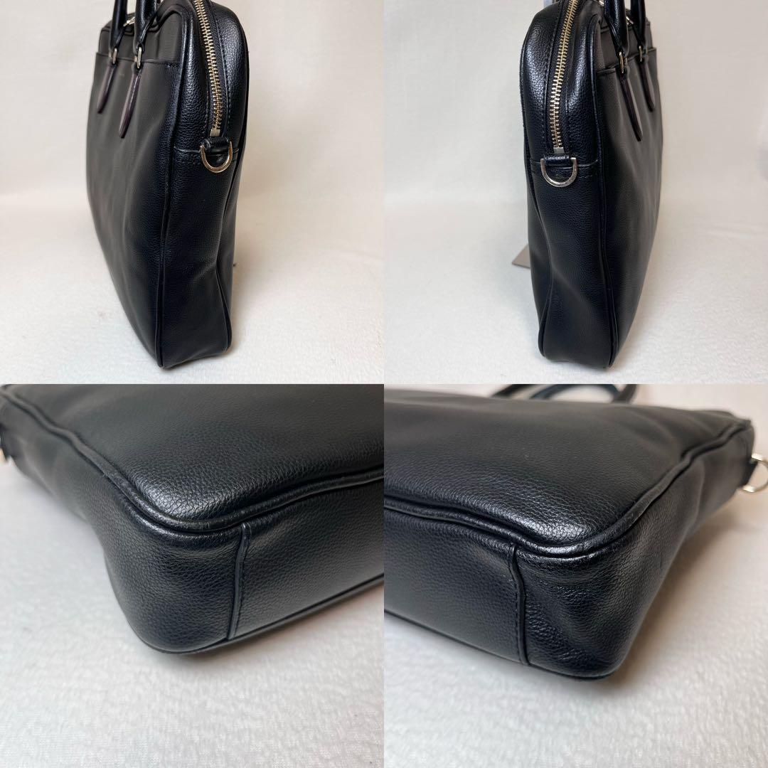 ポールスミス バイカラー ビジネスバッグ レザー A4収納 - メルカリ