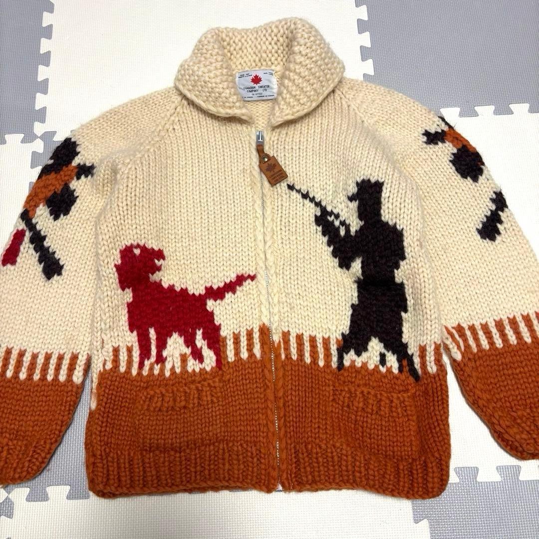 希少柄】カナディアンセーターカンパニー カウチンセーター