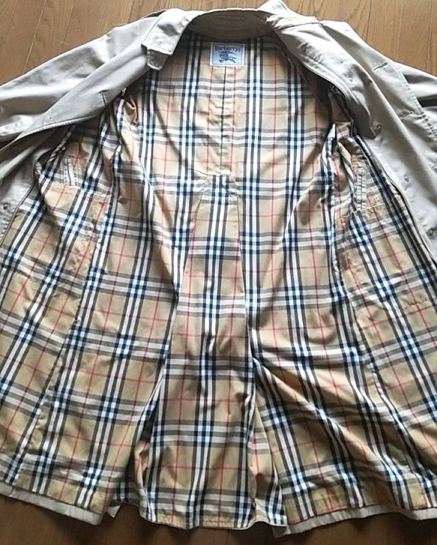 美品 バーバリー ベルト トレンチコート ライナー ハニーベージュ ノバ