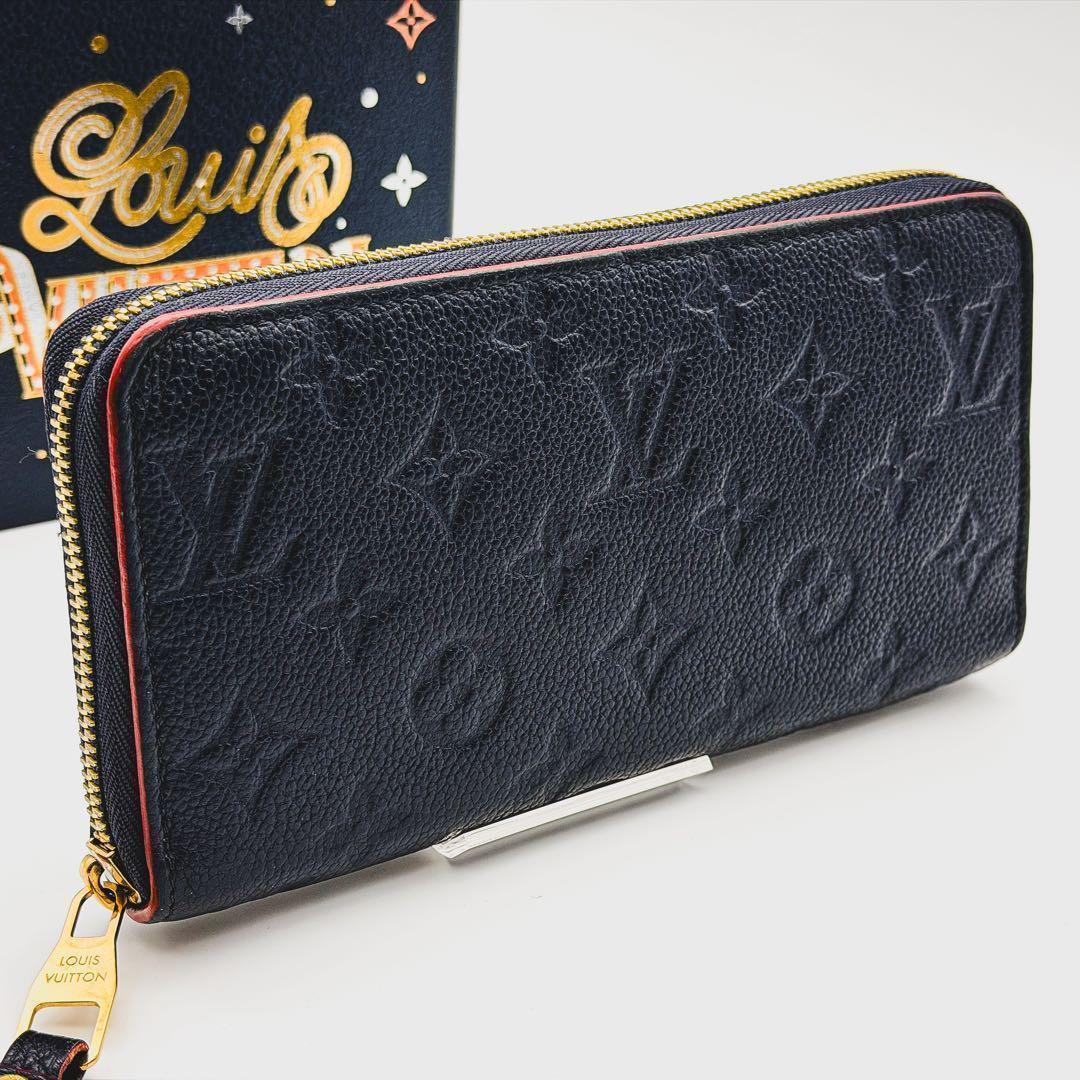 現行美品】ルイヴィトン アンプラント ジッピーウォレット マリーヌ