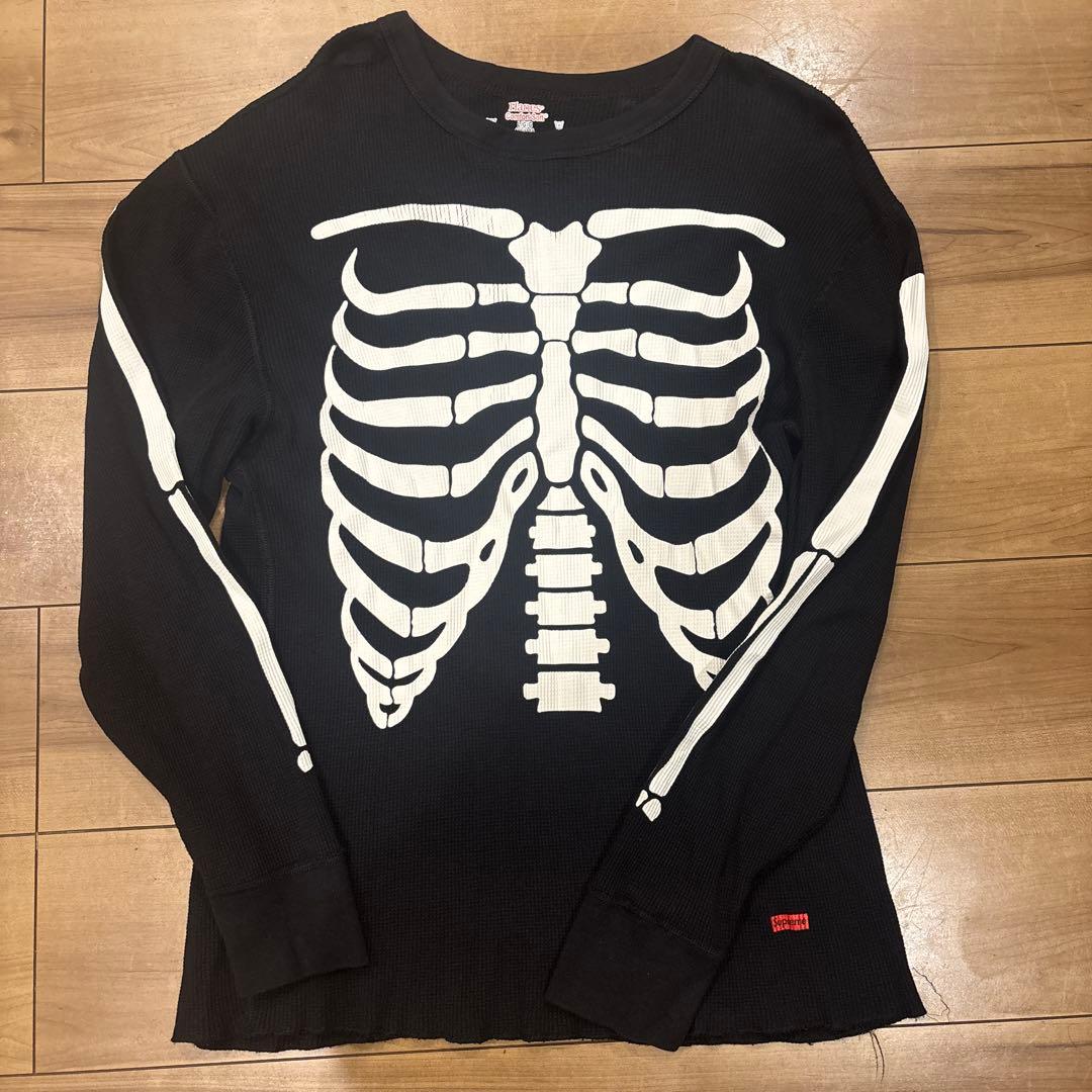 Supreme Hanes Bones Thermal ボーン 骨 サーマル 黒 - メルカリ