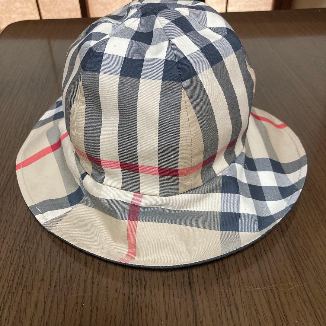 BURBERRY チェック柄 リバーシブル バケットハット - メルカリ