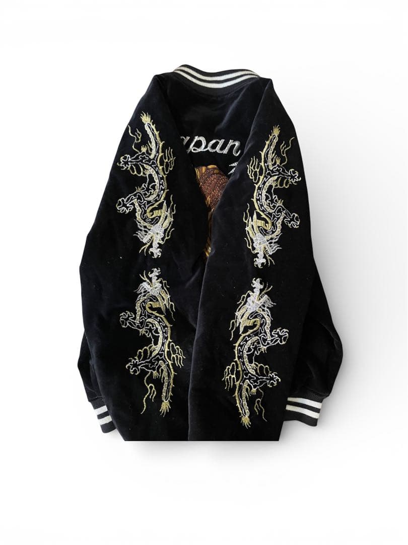 hoshihimeスカジャン 虎ドラゴン刺繍 - メルカリ