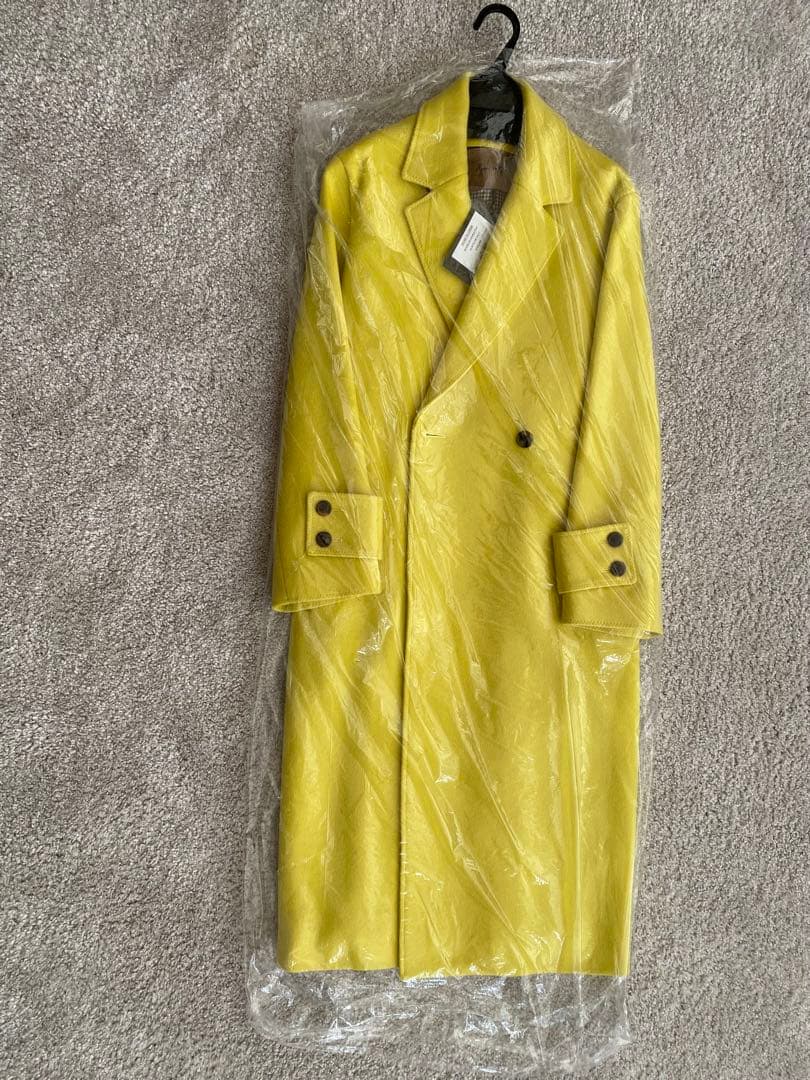 イエローダブルブレストチェスターコート SLOBE IENA（スローブイエナ）の「ECO WOOL ダブルブレストコート