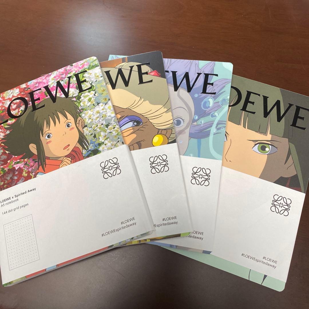 千と千尋の神隠しロエベ LOEWEスピリテッド・アウェイ A5ノートブック４冊 2026年最新】loewe 千と千尋 ノートの人気アイテム - メルカリ