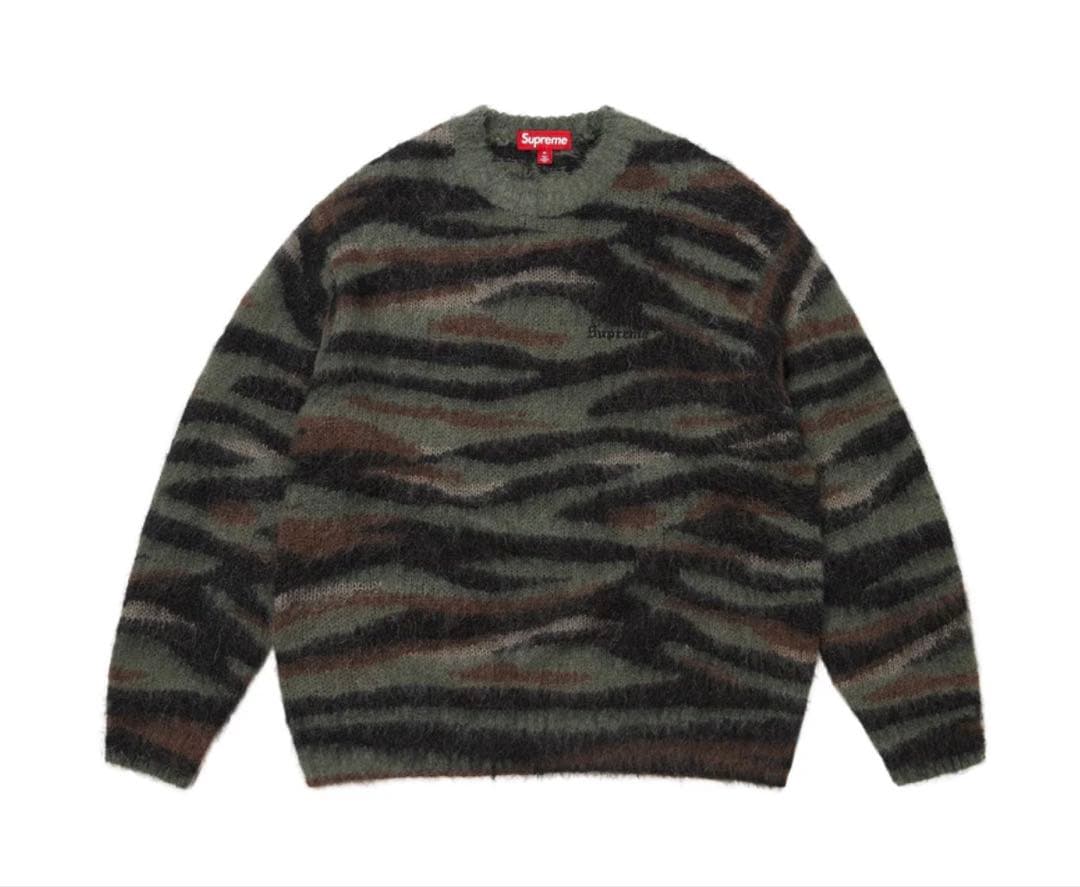 Supreme 25aw タイガーカモ モヘアニットセーター サイズS - メルカリ