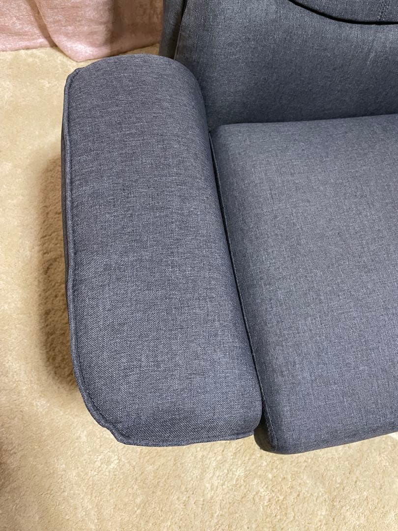 ニトリ 座面 低反発 回転座椅子 Nレスト デニム リクライニングチェア